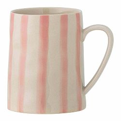 Bílo-modrý hrnek z kameniny 440 ml Begonia – Bloomingville