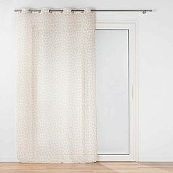 Bílo-zelená voálová záclona 140x240 cm Maddy – douceur d'intérieur