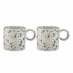 Bílo-zelené hrnky z kameniny v sadě 2 ks 450 ml Carnival – Ladelle
