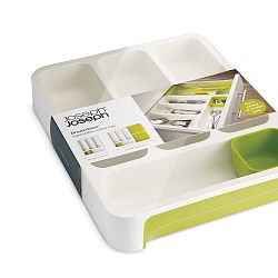 Bílo-zelené přihrádky na příbory Joseph Joseph Drawer Store Cutlery