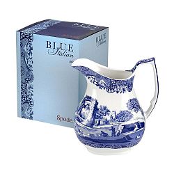 Bílomodrý porcelánový džbánek Spode Blue Italian, 850 ml