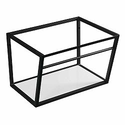Bílý/černý ocelový závěsné podstavec pod umyvadlo 120x40 cm Ska – Sapho