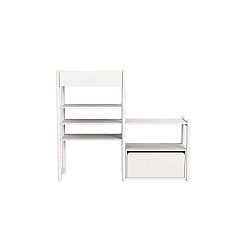 Bílý dětský policový díl Flexa Shelfie Alfa, výška 131,6 cm