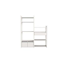 Bílý dětský policový díl Flexa Shelfie Alfa, výška 189,2 cm