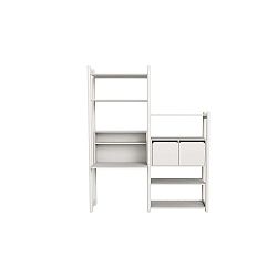 Bílý dětský policový díl Flexa Shelfie Beta, výška 189,2 cm