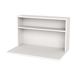 Bílý dětský policový díl s psací deskou Flexa Shelfie