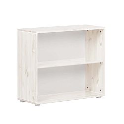 Bílý dětský policový díl z borovicového dřeva Flexa Classic, šířka 86 cm