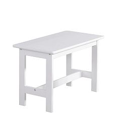 Bílý dětský stoleček z masivního borovicového dřeva Pinio Baby