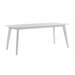 Bílý dřevěný jídelní stůl Folke Sanna, délka 190 cm