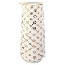 Bílý džbánek s dekorem ve zlaté barvě Green Gate Laurie, 700 ml