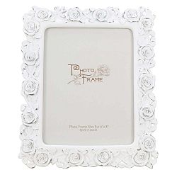 Bílý fotorámeček Mauro Ferretti Rose, na fotografe 15 x 20 cm