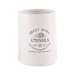 Bílý keramický stojan na kuchyňské náčiní Orion Sweet Home