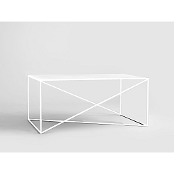 Bílý konferenční stolek Custom Form Memo, délka 100 cm