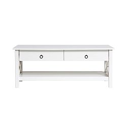 Bílý konferenční stolek Marckeric Maui, 117 x 45 cm