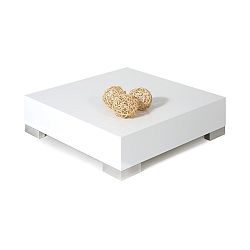 Bílý konferenční stolek MobiliFiver Icube, 60 x 60 cm