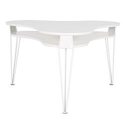 Bílý konferenční stolek s bílými nohami RGE Ester, šířka 88 cm