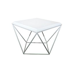 Bílý konferenční stolek Take Me HOME Tulip, 53 x 53 cm