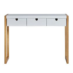 Bílý konzolový stolek Marckeric Square, 101 x 77 cm