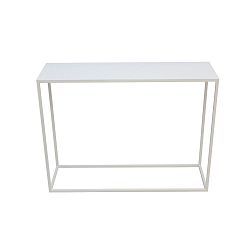 Bílý konzolový stolek Take Me HOME Aren, 100 x 30 cm