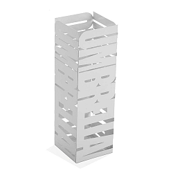 Bílý kovový stojan na deštníky Versa Unbrella, výška 49 cm