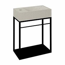 Bílý kovový závěsné podstavec bez umyvadla 39,5x45 cm Crest – Sapho