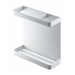 Bílý magnetický držák na kuchyňské potřeby YAMAZAKI Tower