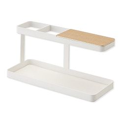 Bílý multifunkční stojánek Yamazaki Tower Desk Bar