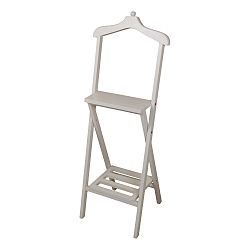 Bílý němý sluha  z mahagonového dřeva HSM collection Dressboy, výška 120 cm