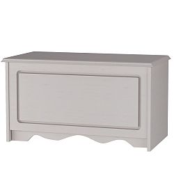 Bílý peřiňák z masivního borovicového dřeva Støraa Amanda