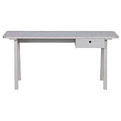 Bílý pracovní stůl z borovicového dřeva WOOOD Sammie