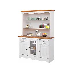 Bílý příborník z borovicového dřeva Støraa Monty Buffet