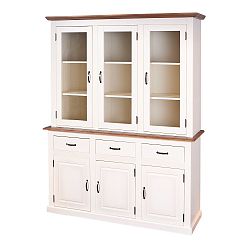 Bílý příborník z masivního borovicového dřeva Interlink Cassala Dos