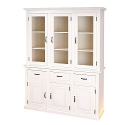 Bílý příborník z masivního borovicového dřeva Interlink Cassala Uno