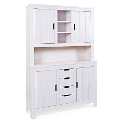 Bílý příborník z masivního dřeva Interlink Berthold