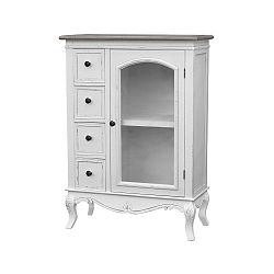 Bílý příborník z topolového dřeva Livin Hill Rimini