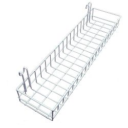 Bílý přídavný košík k nástěnce Reminder, délka 40 cm