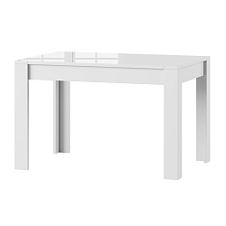 Bílý rozkládací lesklý jídelní stůl Szynaka Meble Syrius