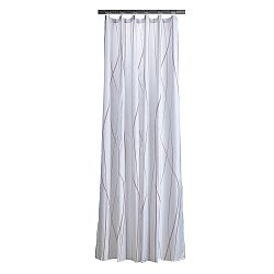 Bílý sprchový závěs s detaily v tělové barvě Zone Flow