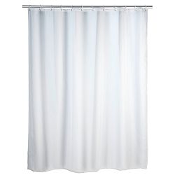 Bílý sprchový závěs s protiplísňovou povrchovou úpravou Wenko, 180 x 200 cm