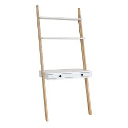 Bílý stojan s pracovní deskou a šuplíkem Ragaba Leno