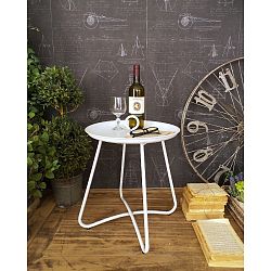 Bílý stolek Orchidea Milano Modern Life White, ⌀ 47 cm