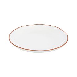 Bílý talíř z glazované terakoty Premier Housewares, ⌀ 27,5 cm