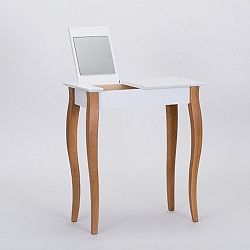 Bílý toaletní stolek se zrcadlem Ragaba Dressing Table, délka 65 cm