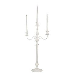 Bílý trojramenný svícen Mauro Ferretti Provenza, Ø 35 cm