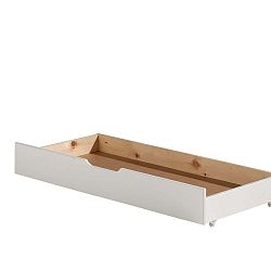 Bílý úložný systém pod postel Jumper Vipack White, šířka 130 cm