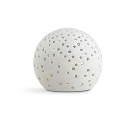 Bílý vánoční svícen z kostního porcelánu Kähler Design Nobili, ⌀ 14 cm