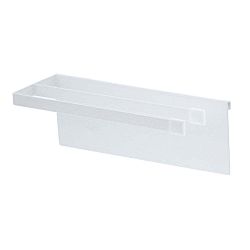 Bílý věšák na utěrku na mřížkový panel YAMAZAKI Tower Grid