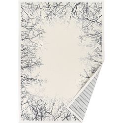 Bílý vzorovaný oboustranný koberec Narma Puise, 70  x  140 cm