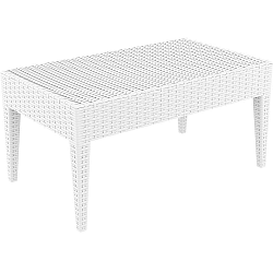 Bílý zahradní konferenční stůl Resol Arctic, 45 x 53 cm