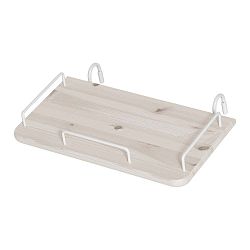 Bílý závěsný noční stolek z borovicového dřeva k dětské posteli Flexa Classic